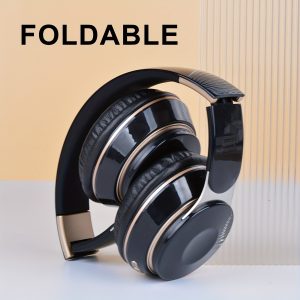 Gaming-Ready Over-Ear Wireless Headset with Powerful Bass, Volume Control, Lightweight Design - Clear Communication for Multi-Device Use