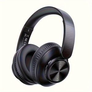 1pcs Cool Black Wireless Headset With Stereo And ENC Microphone, Exercise, Play Games And Listen To Music Universal