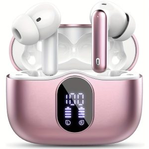 Wireless Earbuds, Wireless 5.3 Headset Bass Stereo, Earbuds With Noise Cancelling Microphone LED Display, In Ear Headphones, 36 Hours Of Playback Time, Suitable For Laptop Pad Mobile Phone Exercise