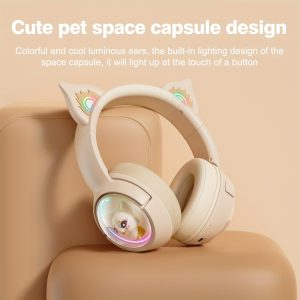 Wireless Gaming Headphones - Seamless Wireless Connection for Immersive Gaming Experience with Comfortable Over-Ear Design, Compatible with PC, Laptop, and Console, Delivering Crystal-Clear Stereo Sound