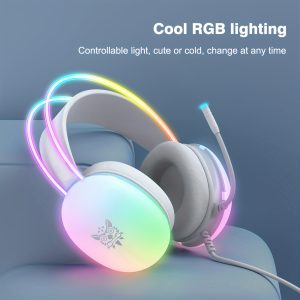 Pro Gaming Master - Home Audio Headphones with RGB Light, Noise Canceling Mic, Stereo Earphone, Surround Sound for PC, PS4, Xbox, PS5, and Computer Games